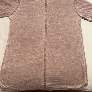 Scooped Hem T-Shirt Chocolate